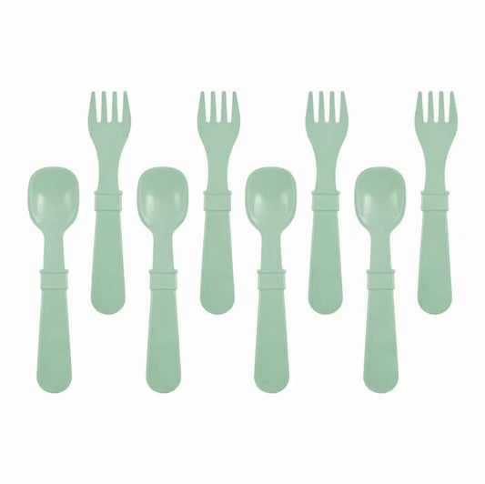 Re-Play Fork and Spoon Set - Sage