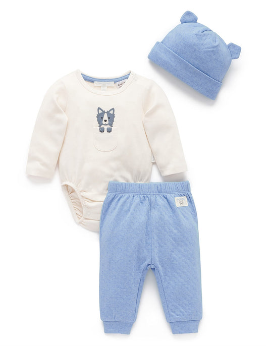 3 Pce Gift Set - Bluestone Melange