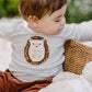 Toby Hedgehog Tee - Sage Stripe