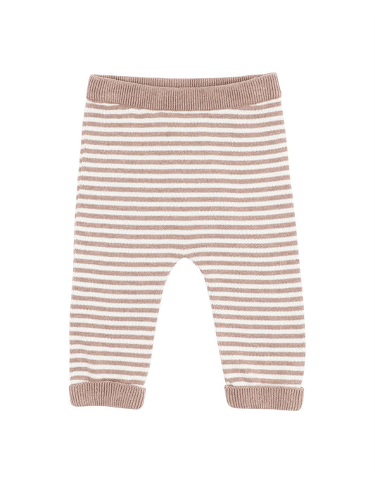 Bailey Stripe Knitted Leggings - Chestnut Stripe