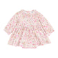 Flossy Print Overlay Dress