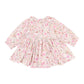 Flossy Print Overlay Dress