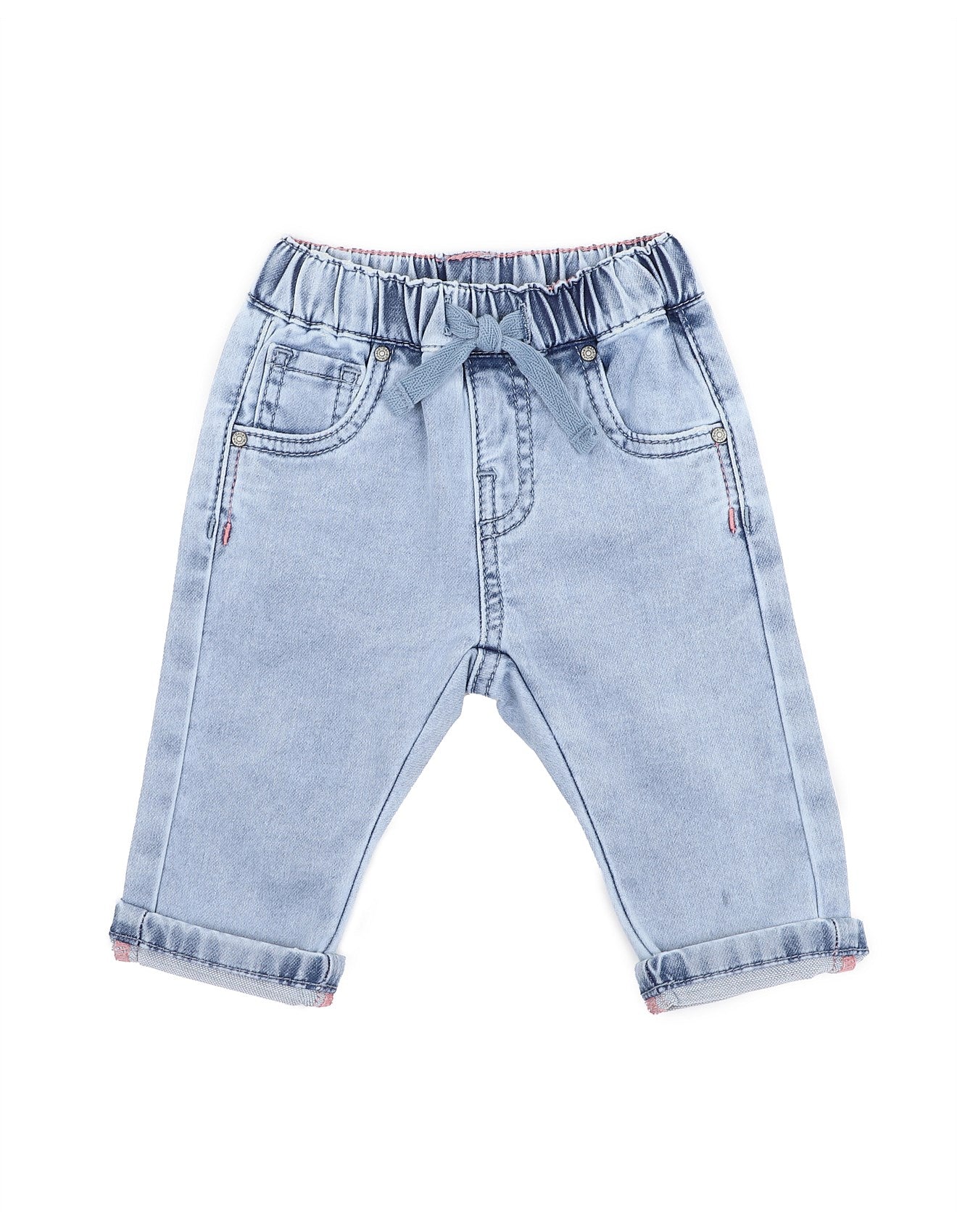 Flossy Denim Pull On Jeans - Washed Indigo