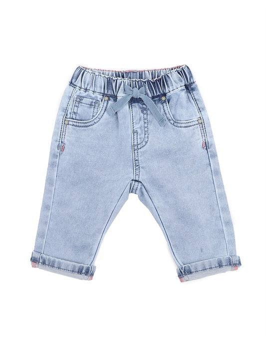 Flossy Denim Pull On Jeans - Washed Indigo