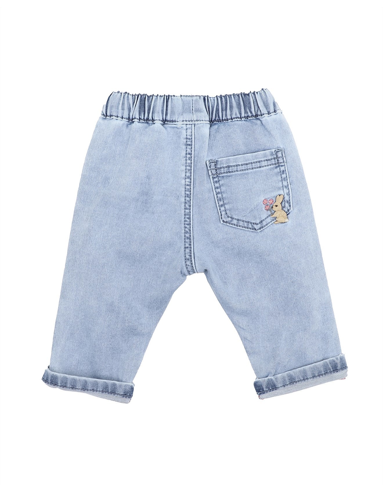 Flossy Denim Pull On Jeans - Washed Indigo