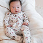 Toby Print L/S Zip Onesie