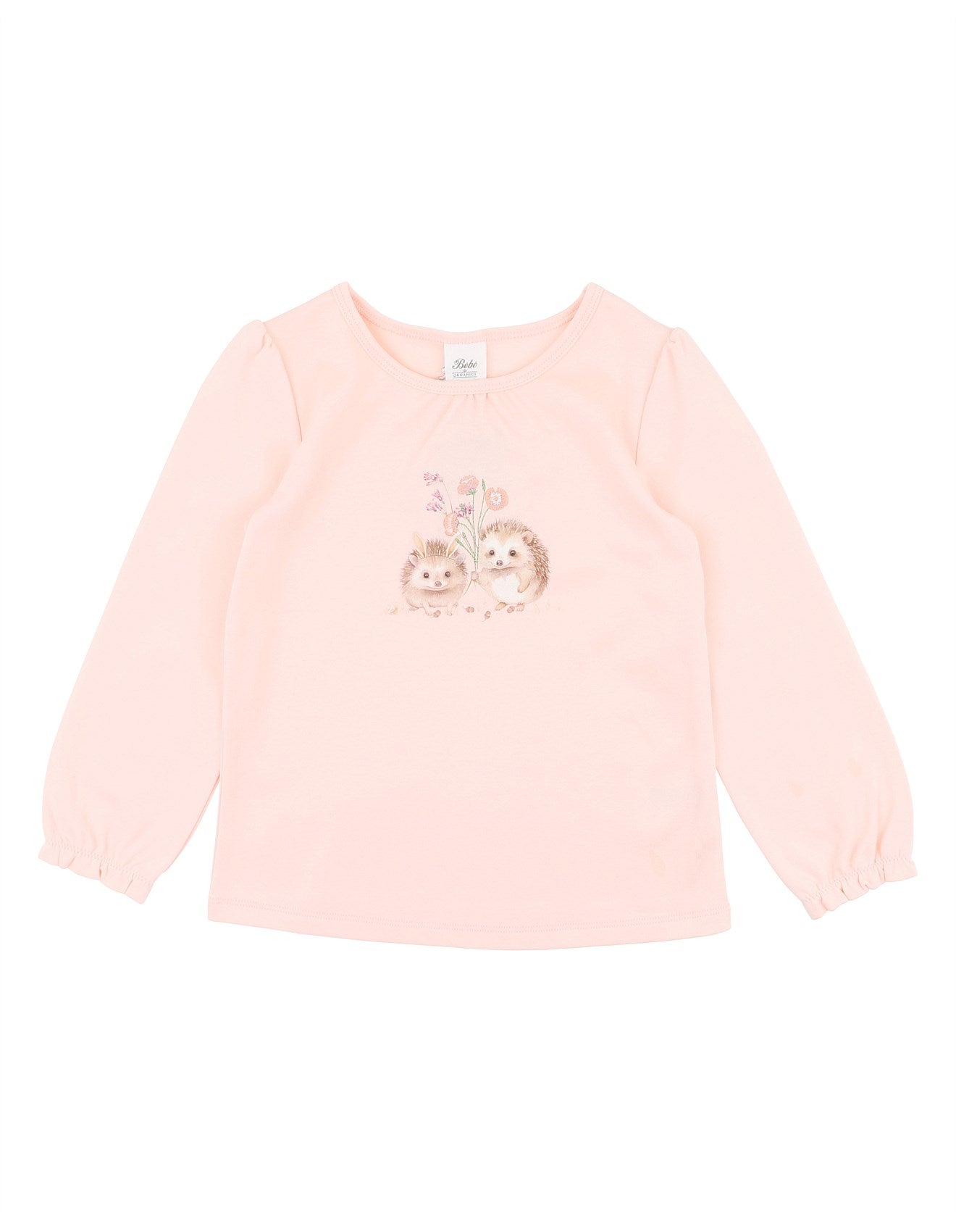 Nancy Hedgehog Tee - Peachy Pink