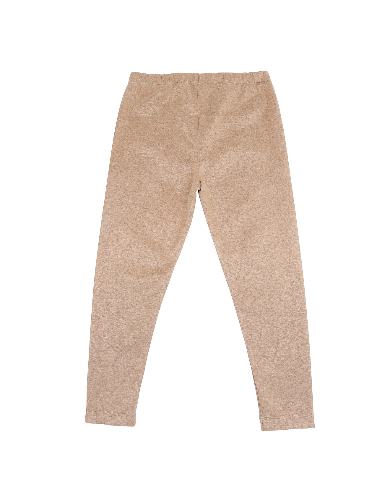 Nancy Mock Suede Leggings - Taupe