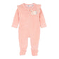 Gemma Velour Zip Onesie - Vintage Rose