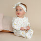 Charlie Wattle Zip Onesie - Wattle Print