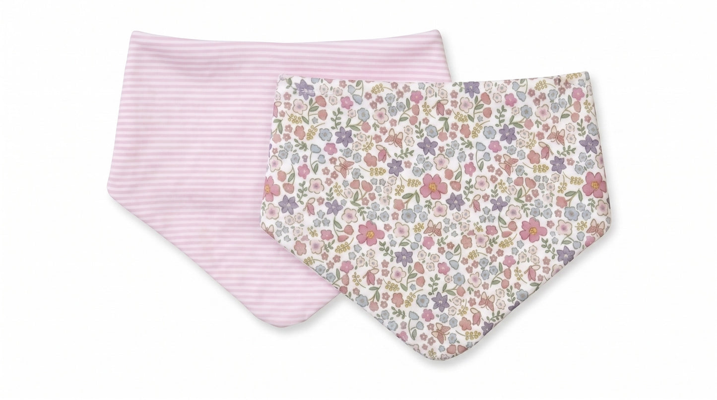 Bandana Bibs 2pk - Blossom