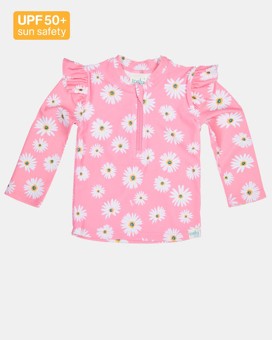 Toshi Swim Rashie L/S - Daisy Watermelon
