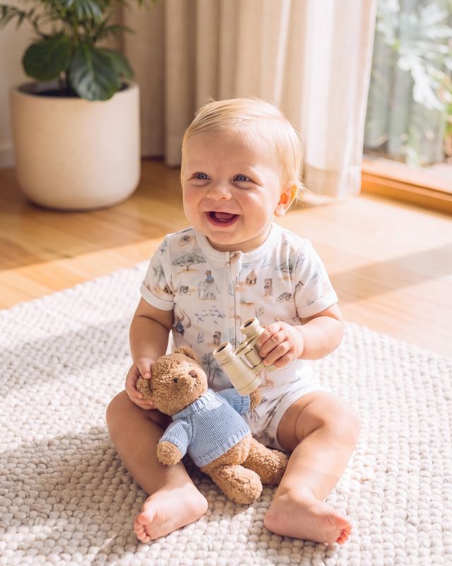 Brady S/S Zip Romper - Brady Print