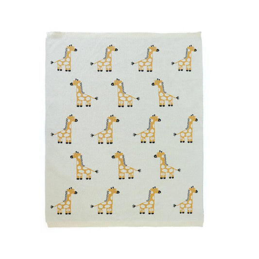 Giraffe Giggles Baby Blanket