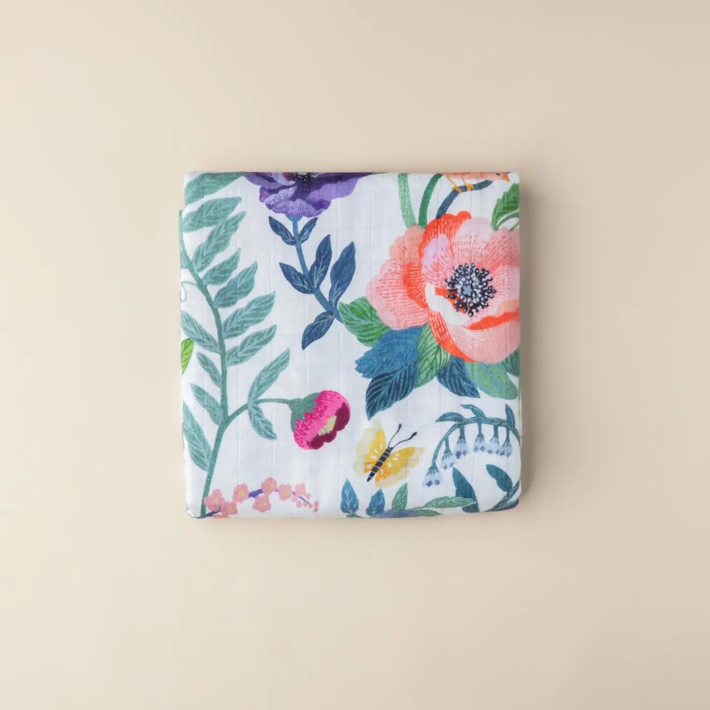 Summer Garden Muslin Baby Swaddle