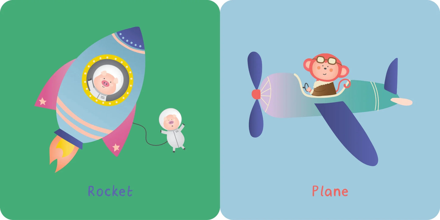 Rattle Handle Board Book - Transport