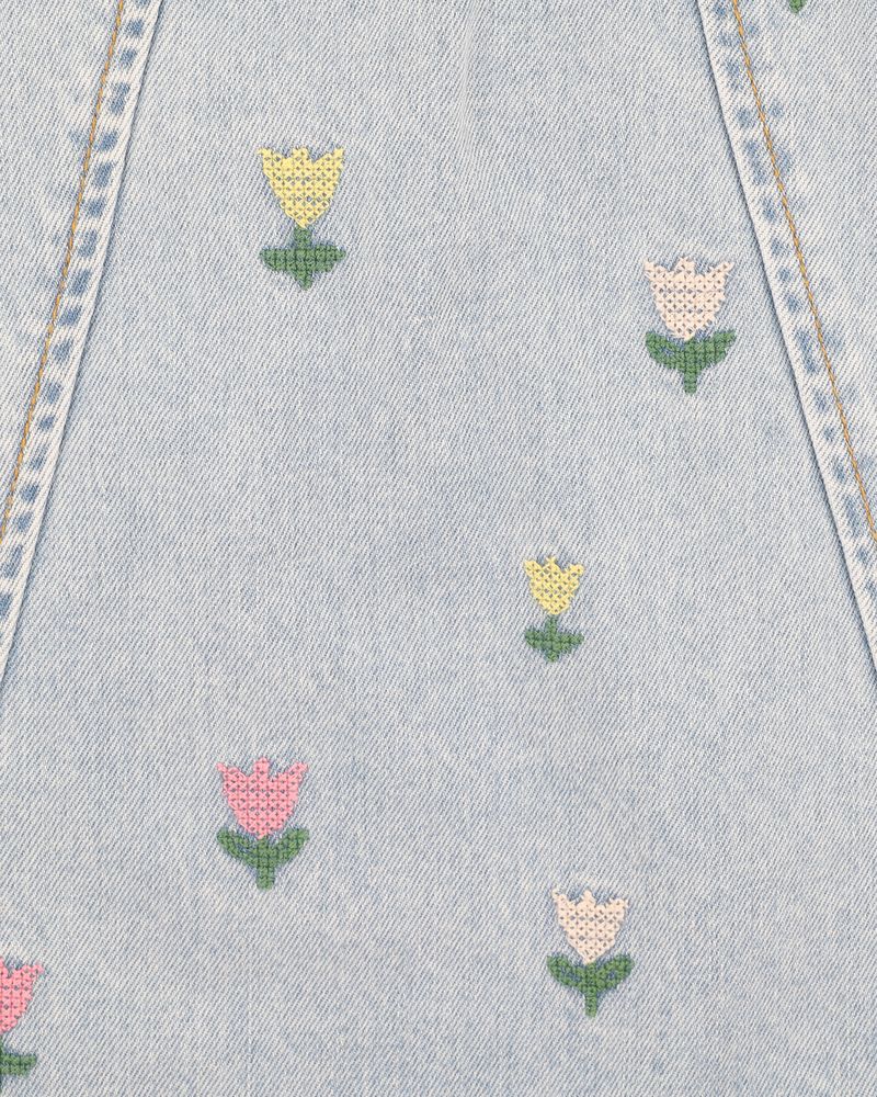 Sundae Denim Tulip Dress - Light Indigo
