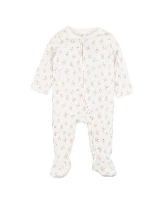 Anya L/S Zipsuit - Ditsy Print