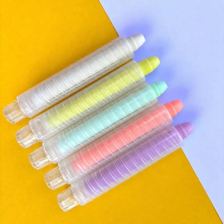 Neon Dustless Chalk Crayons 12 Pce