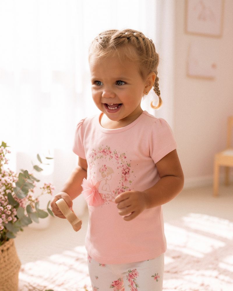Chelsea Ballerina Tee - Pale Blossom