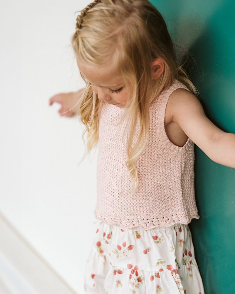Poppy Knitted Top - Pink Icing