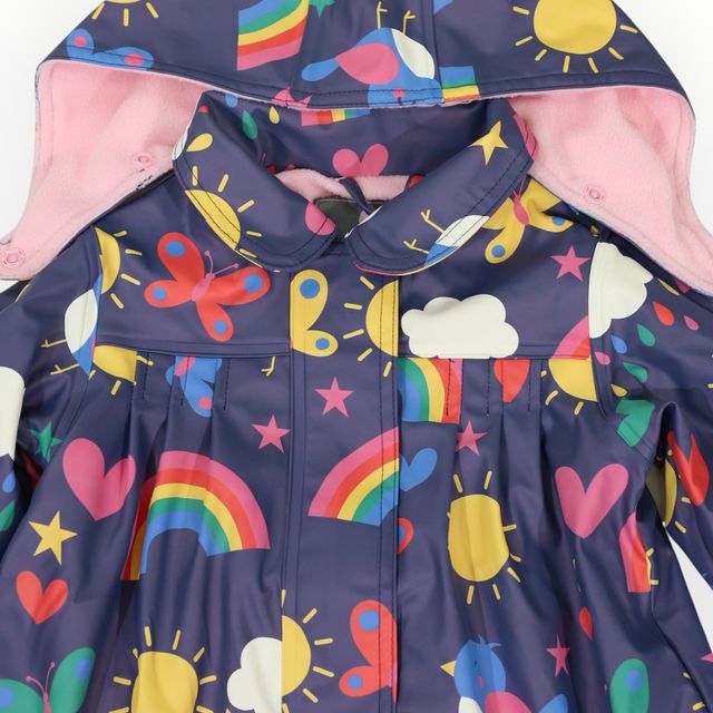 Raincoat Spring Rainbow - Navy