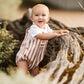 Max 2Pce Bodysuit Set - Caramel Stripe