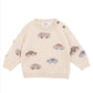 Automobile Knitted Jumper - Cream Marl