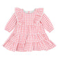 Lyla Gingham Dress - Coral Gingham
