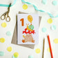 Card - Age 1 Mushroom Snail Birthday