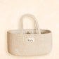 Cotton Rope Nappy Caddy Organiser