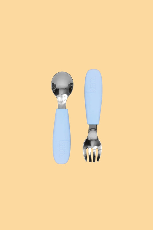 Silicone Cutlery Set - Pastel Sky