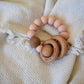 Rattle Ring Teether - Peach