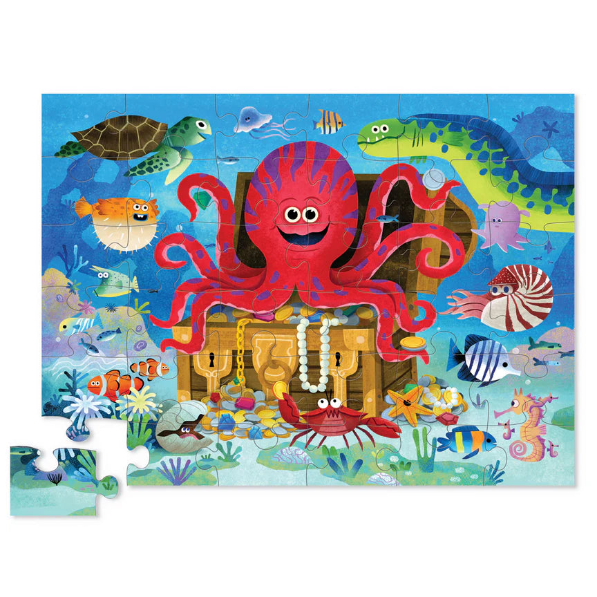 Classic Floor Puzzle 36 pc - Octopus Treasure