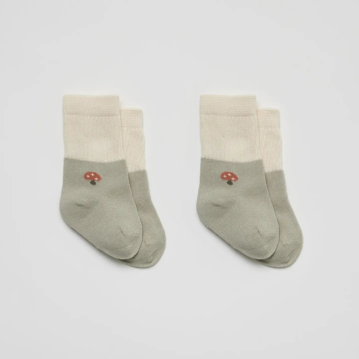 Mushroom Socks 2 Pairs - 0-6M