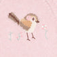 Bird Knitted Romper - Soft Pink Marl