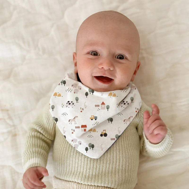 Bandana Bibs 2pk - Country Farm