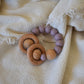 Rattle Ring Teether - Mauve