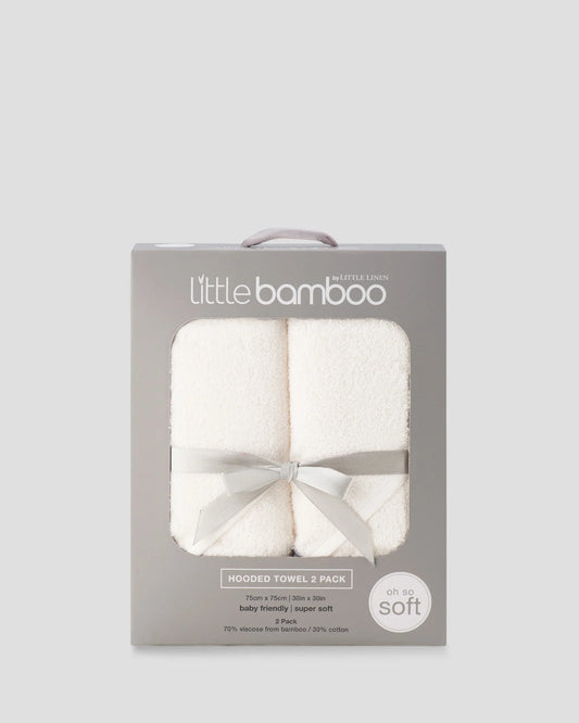 Baby Hooded Towels 2PK - Natural
