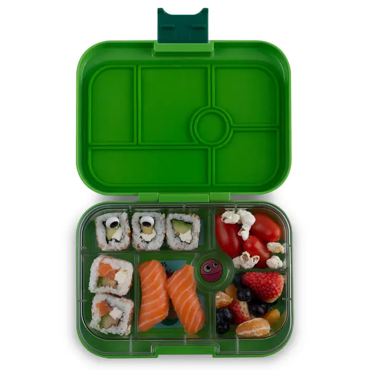 Yumbox Original 6 Compartment Bento Box - Green - Monster
