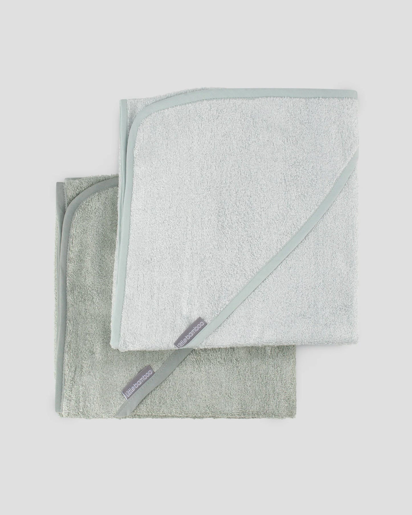 Baby Hooded Towels 2PK - Bayleaf