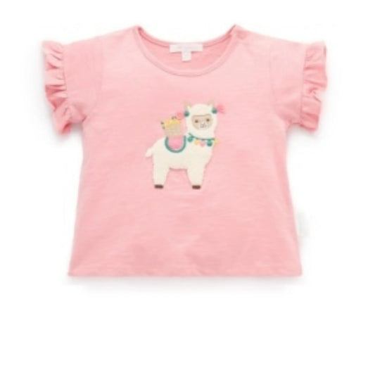 Ruffle Tee - Papaya