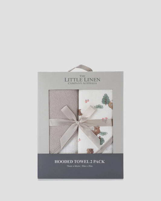 Baby Hooded Towels 2 Pack - Willow Bear