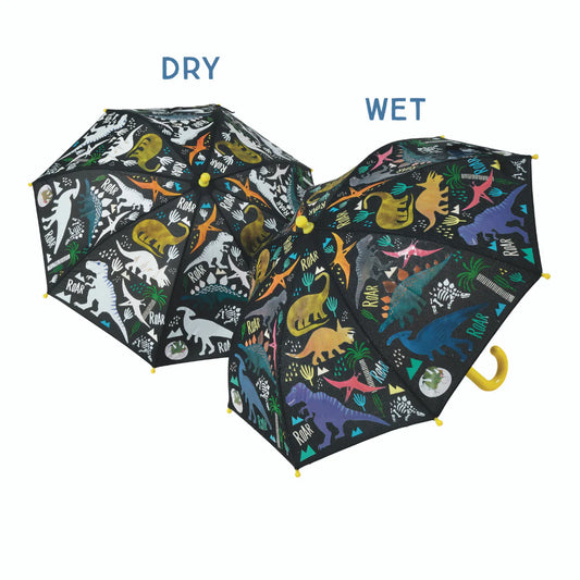 Colour Changing Umbrella- Dinosaur