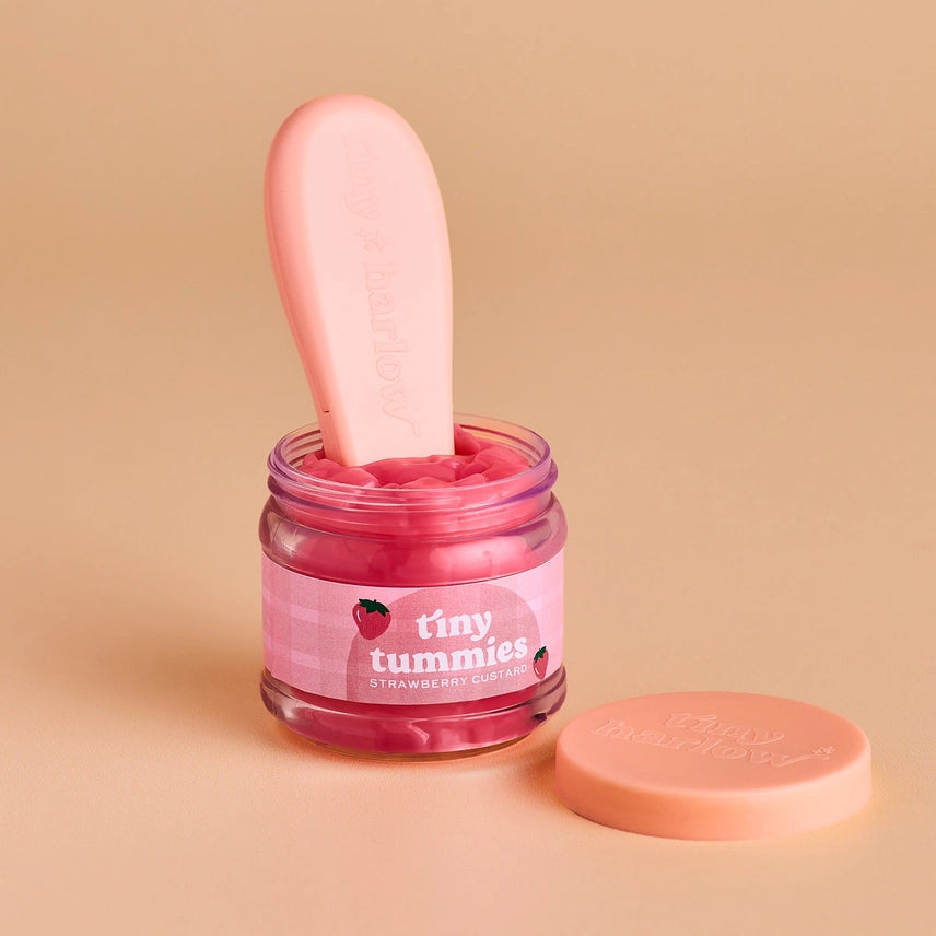 Tiny Harlow Tiny Tummies Dolls Food Jar - Strawberry Custard