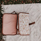 OIOI Change Mat Clutch - Peach Paisley/Tan