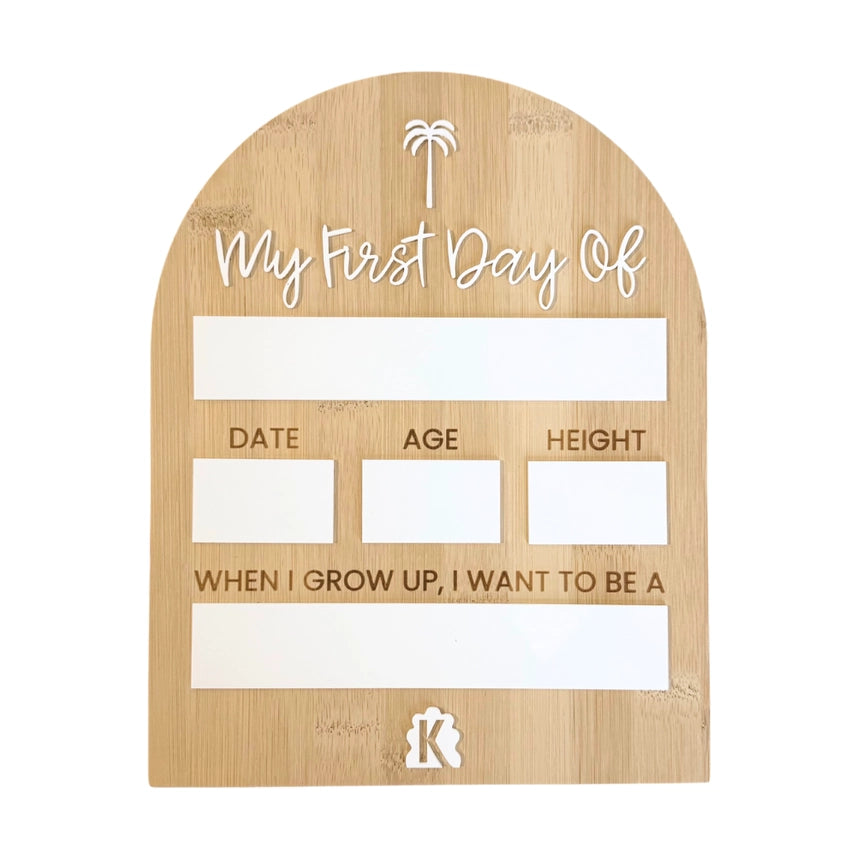 First Day Board - Palm