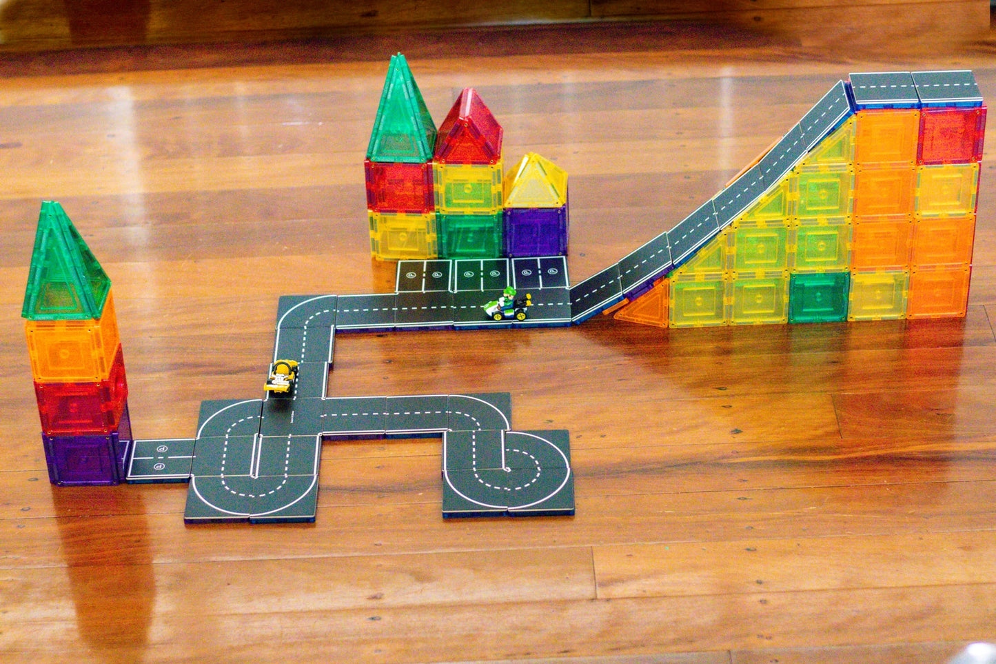 Magnetic Tile Topper - Road Pack 40Pce
