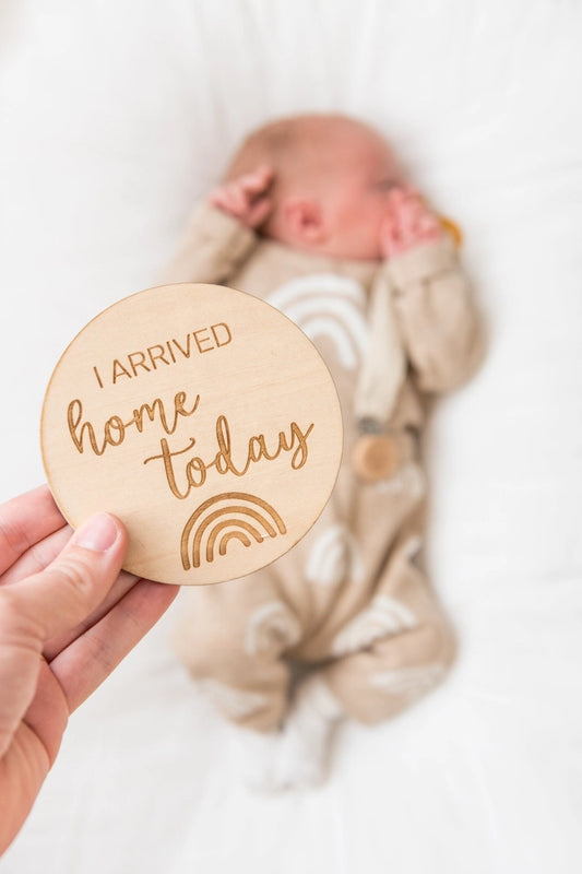 Baby Milestone Wooden Discs