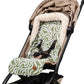 Cozy fleece Pram Liner - Green Squiggle